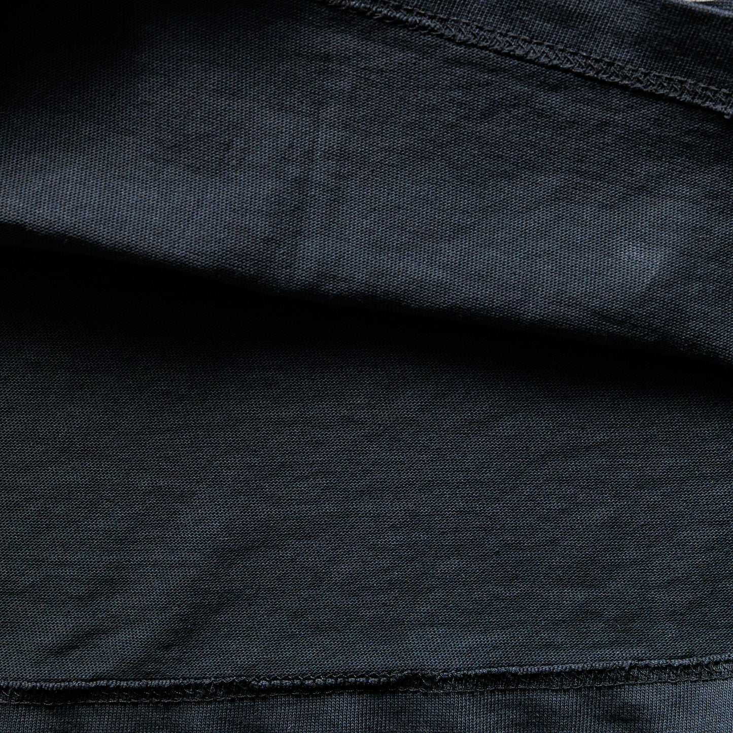 Close-up of dark black fabric with visible texture