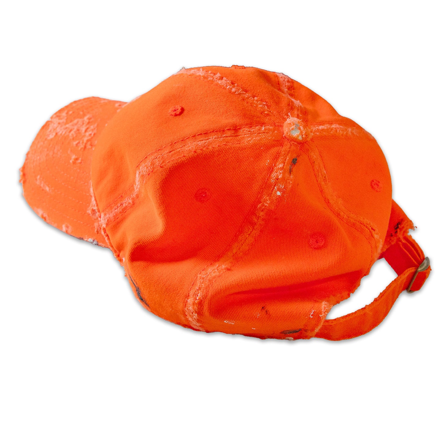 Orange cap on a white background