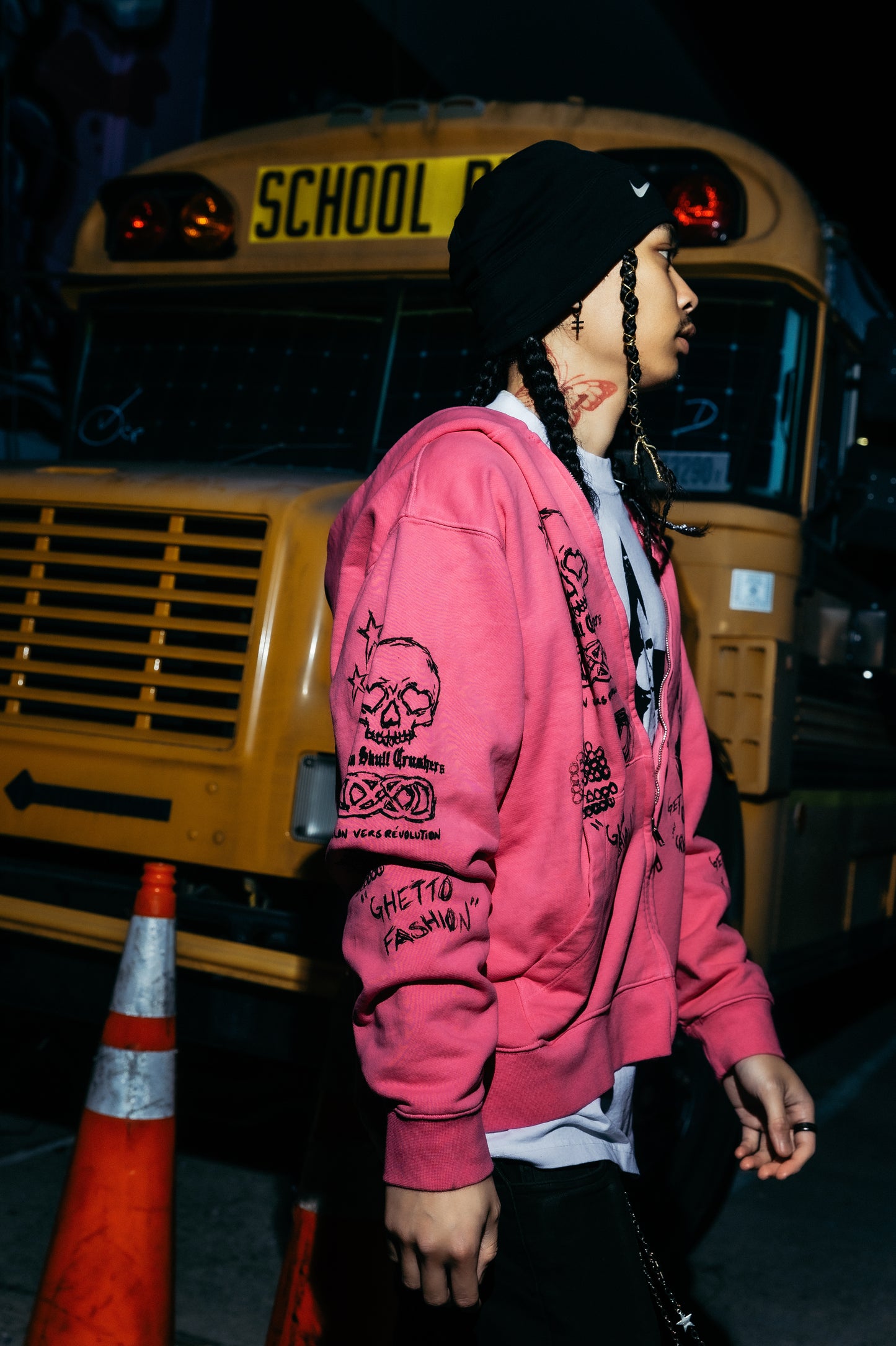 DAY DREAMER Zip up [Hitman Pink]