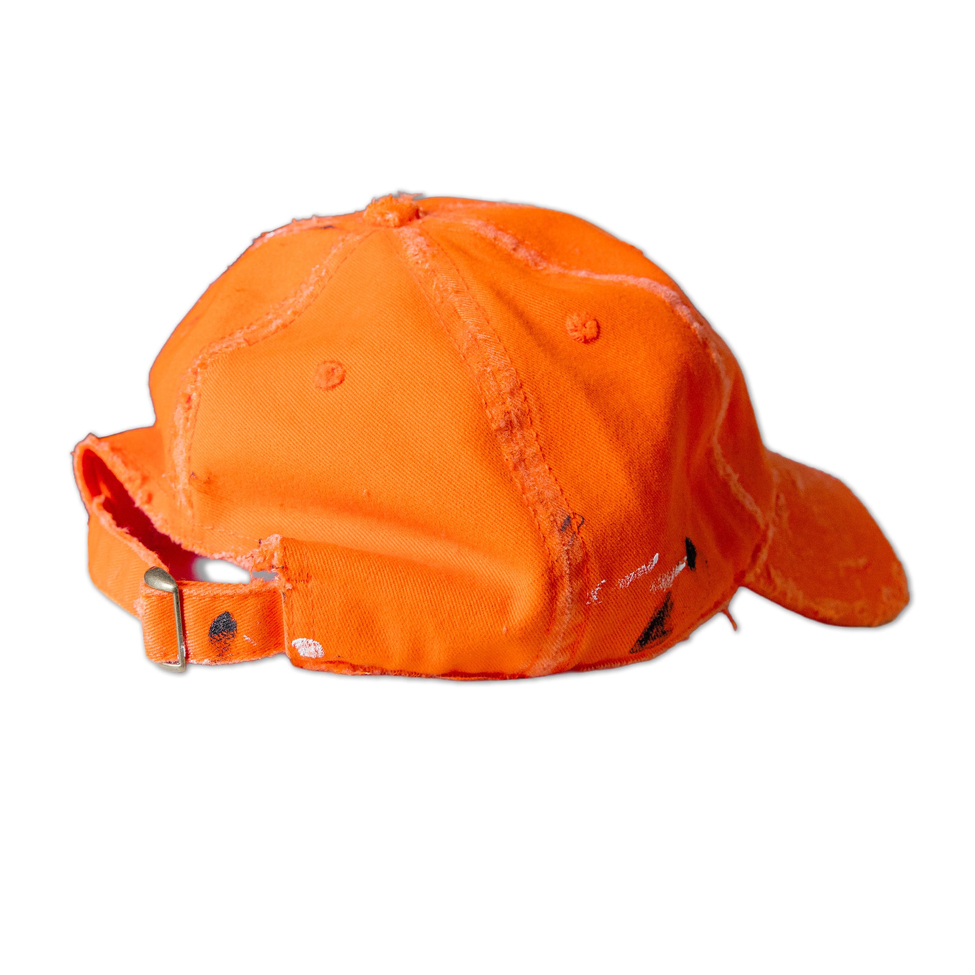 Orange cap on a white background