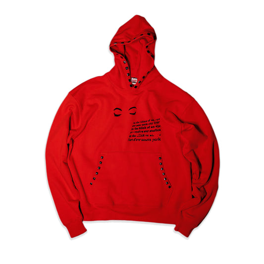 BLINK OF AN EYE HOODIE [CHILI PEPPER] - EVR® 
