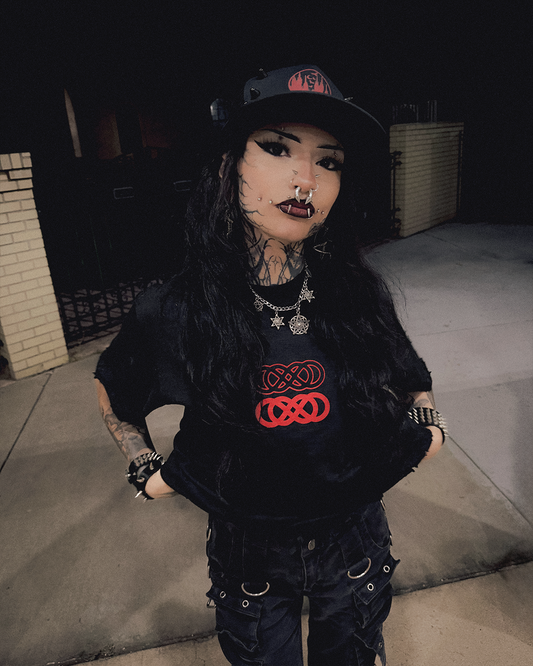 Distressed INFINITY T-shirt [Rated Red] - EVR® 