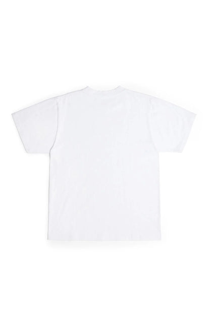 Plain white t-shirt on a white background