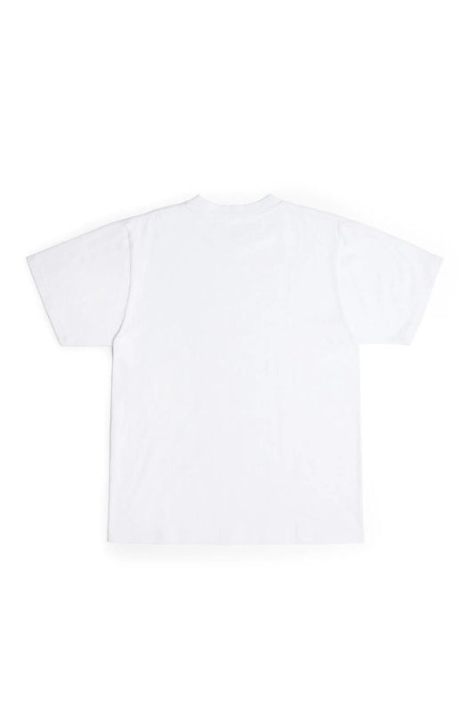 Plain white t-shirt on a white background