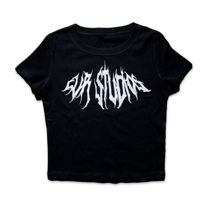 women’s graphic baby tee crop top from independent brand