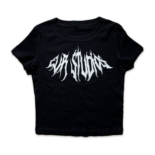 women’s graphic baby tee crop top from independent brand